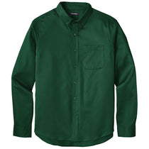 Port Authority Men's Dark Green Long Sleeve SuperPro React Twill Shirt