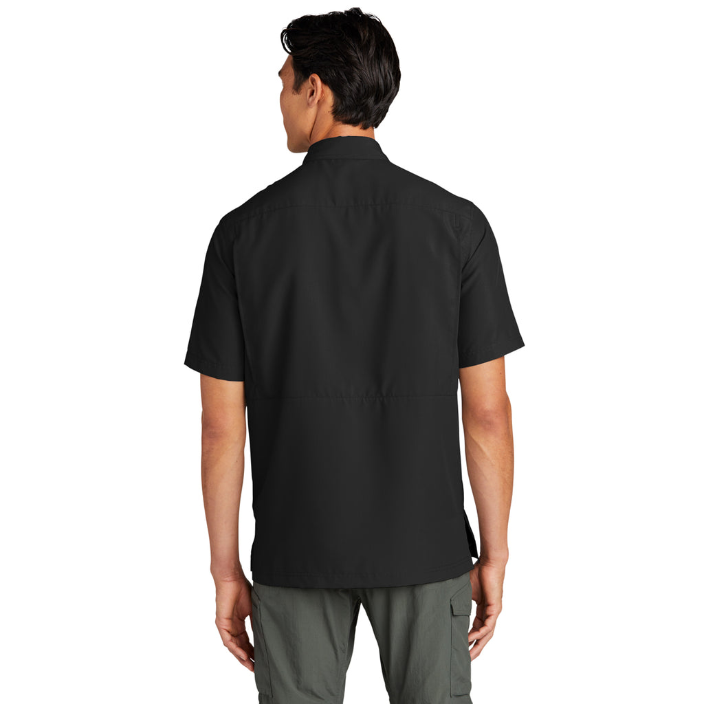 Port Authority Men's Deep Black Short Sleeve UV Daybreak Shirt