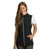 Greg Norman Women's Black Windbreaker Full-Zip Hooded Vest