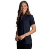 Greg Norman Women's Navy X-Lite 50 Solid Woven Polo