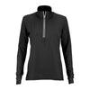 Greg Norman Women's Black Play Dry 1/4-Zip Active Pullover