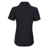Greg Norman Women's Black Heather Play Dry Solid Polo