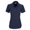 Greg Norman Women's Navy Heather Play Dry Solid Polo