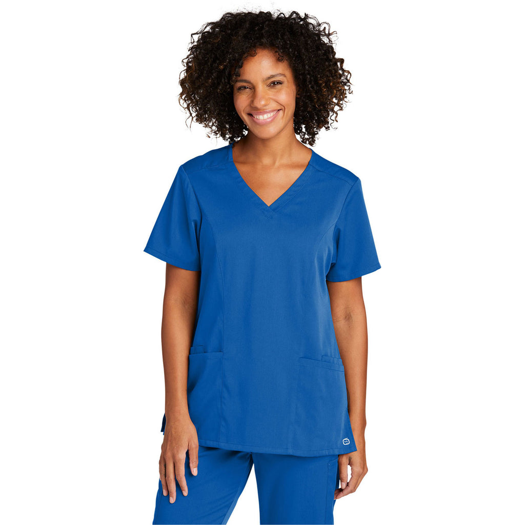 WonderWink Women's Royal Premiere Flex V-Neck Top