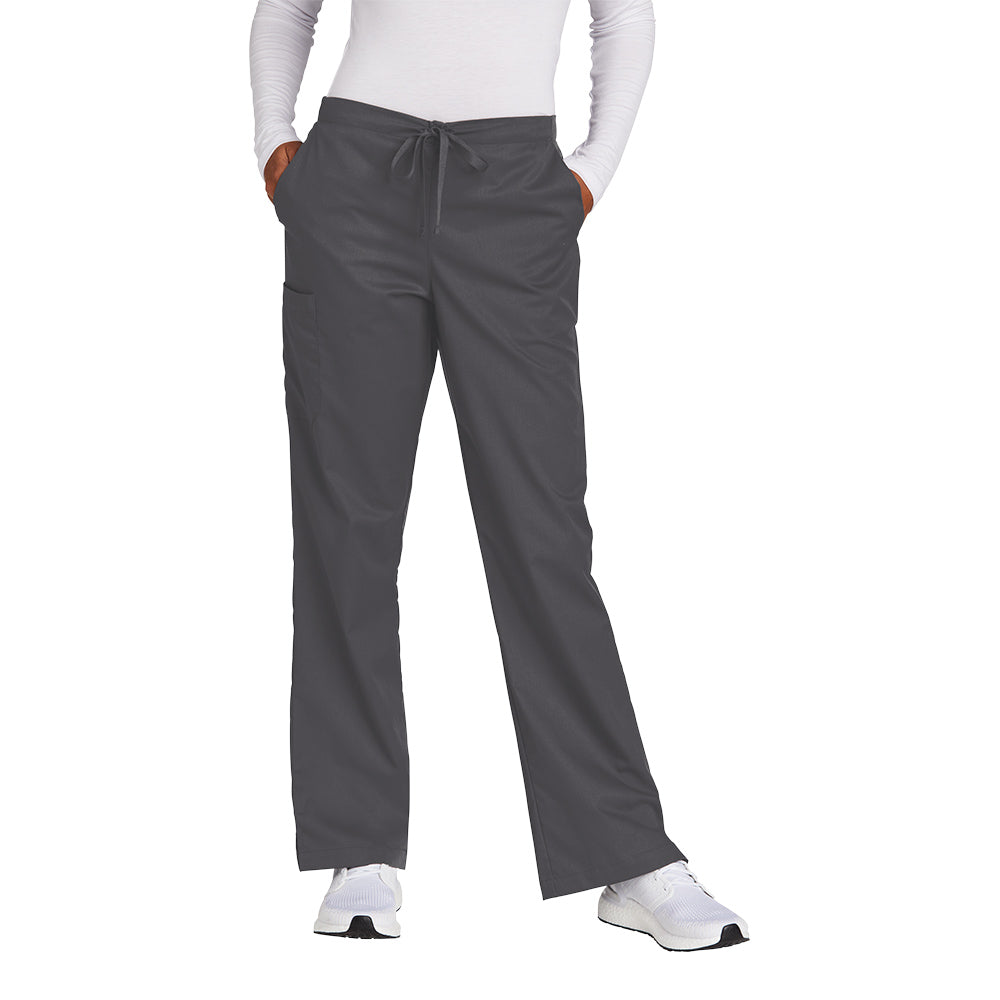 WonderWink Women's Pewter WorkFlex Flare Leg Cargo Pant