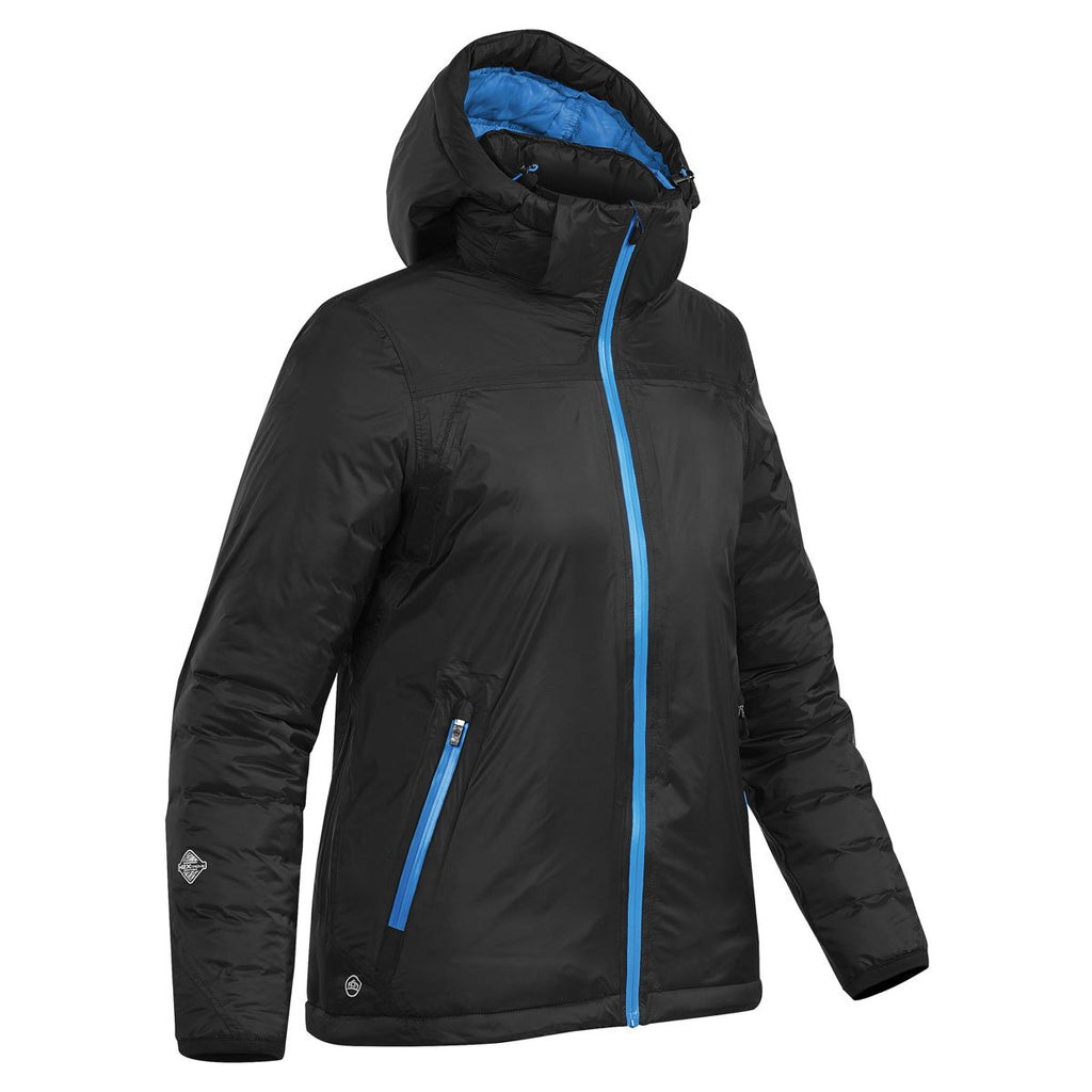 Stormtech Women's Black/Electric Blue Black Ice Thermal Jacket