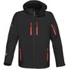 Stormtech Men's Black/Flame Red Expedition Softshell