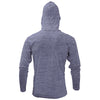 BAW Men's Heather Navy Xtreme-Tek Long Sleeve Hood