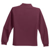 Port Authority Youth Burgundy Long Sleeve Silk Touch Polo