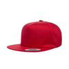 Yupoong Red Unstructured 5-Panel Snapback Cap