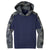 Sport-Tek Youth True Navy/Navy Sport-Wick Mineral Freeze Fleece Colorblock Hooded Pullover