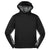 Sport-Tek Youth Black/Dark Smoke Grey Sport-Wick CamoHex Fleece Colorblock Hooded Pullover