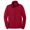 Sport-Tek Youth Deep Red Sport-Wick Fleece Full-Zip Jacket