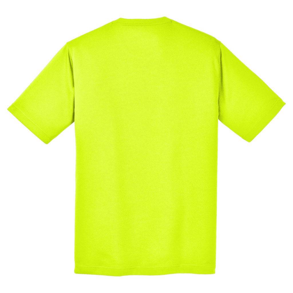 Sport-Tek Youth Neon Yellow PosiCharge RacerMesh Tee