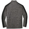 Sport-Tek Youth Grey-Black Electric/Black PosiCharge Electric Heather Colorblock 1/4-Zip Pullover