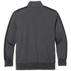 Sport-Tek Youth Graphite Grey/Black Tricot Track Jacket
