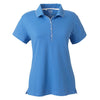 adidas Golf Women's ClimaLite Gulf Blue/White S/S Jersey Polo