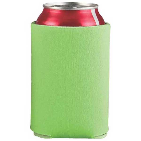 Gold Bond Lime Green Collapsible Foam Can Holder - 2 sided