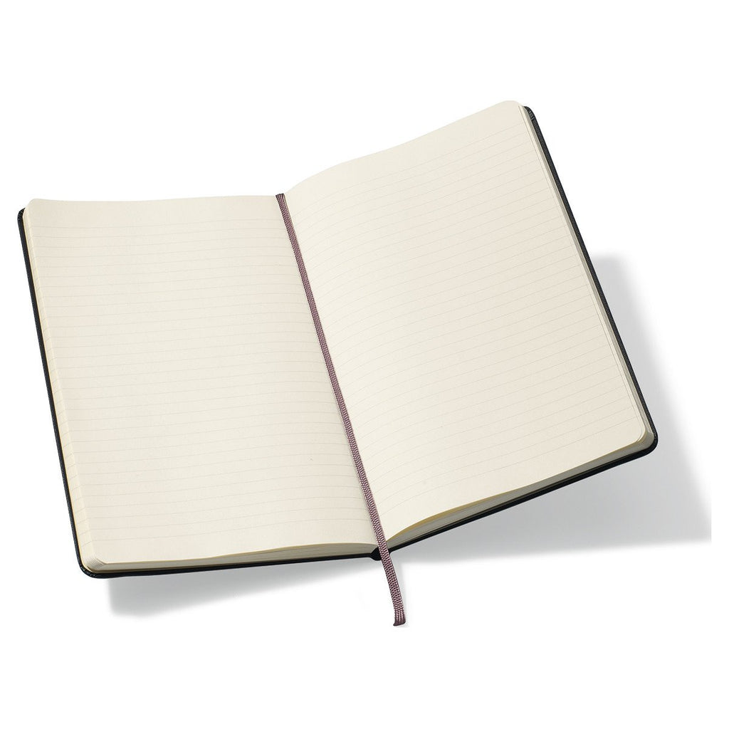 MerchPerks Moleskine Black Hard Cover Ruled Large Notebook (5" x 8.25")