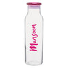 H2Go Fuchsia Vibe Glass Bottle 22 oz